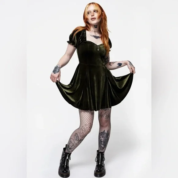 Disturbia | Dresses | Nwt Disturbia Verdant Corset Mini Dress In Green Size  Us 8 Uk 2 | Poshmark